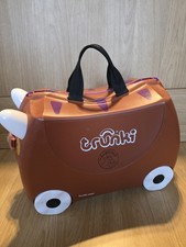 Gruffalo Trunki Kids' Ride-On Suitcase with Hand Luggage Strap but Missing key. 