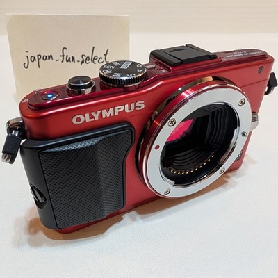Olympus Pen Lite E-PL6 Red Mirrorless Digital Camera Body MFT 16.05MP Exc+++++