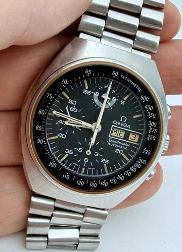 1975 Omega Speedmaster Automatic Chronograph Mark IV 4.5 Ref  176.0012 cal. 1045