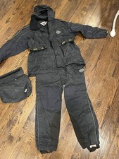 Harley Davidson Full Rain Suit Men’s Packable Jacket And Overalls Waterproof 2XL
