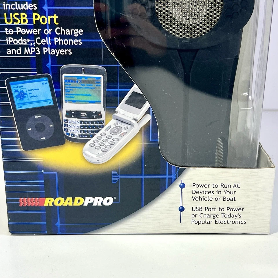 De colección RoadPro DC a CA Power Inverter Drive 200 vatios diseño portavasos NUEVO Foto 4 de 4