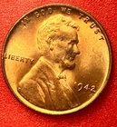 1942-P Lincoln Wheat Cent Penny GEM RED BU From an Original Bank Roll