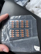 Oakley Flak Jacket Silver w/ Orange Inner Icons
