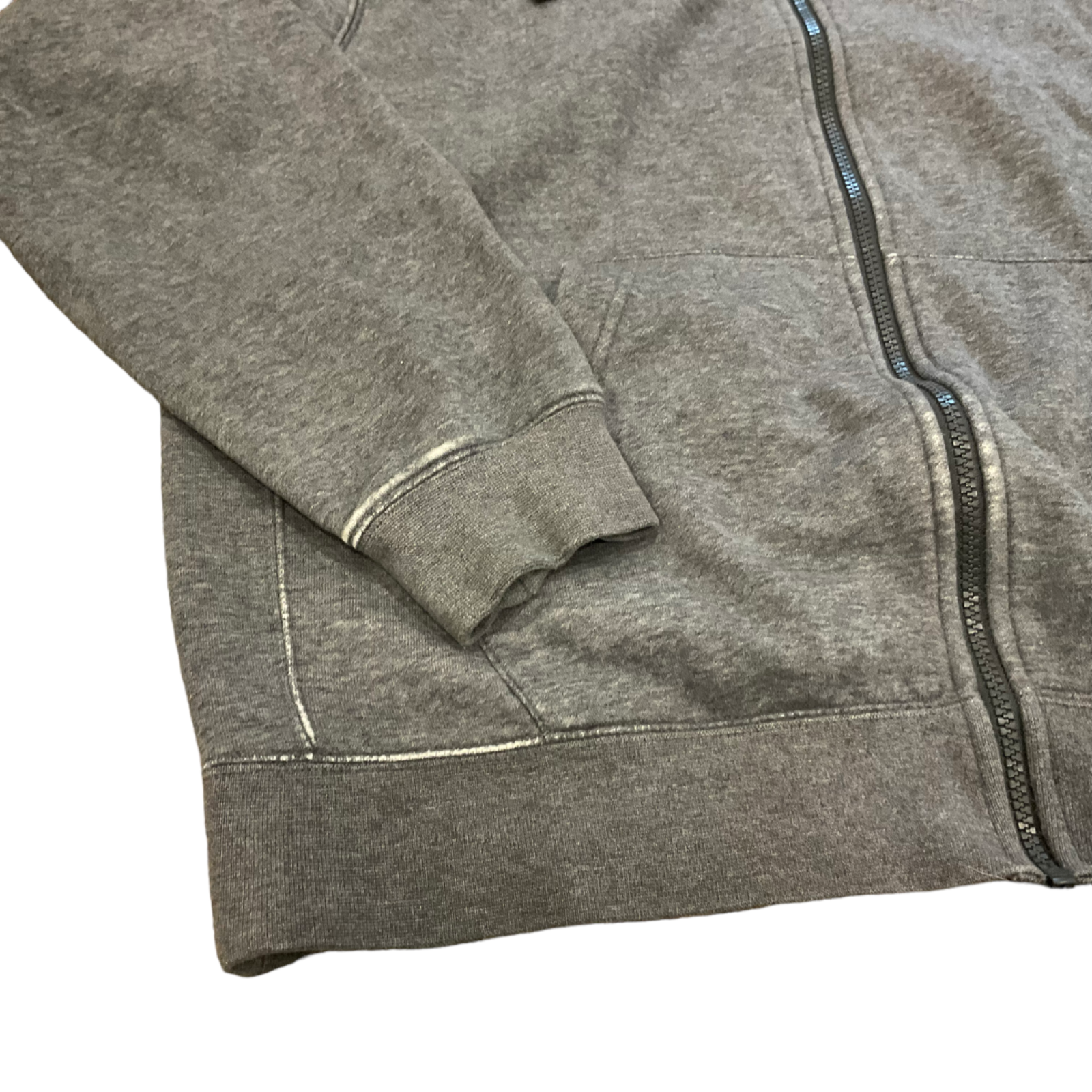 SACAI X NIKE Felpa Nike Fleece Hoodie Uomo Media M Grigio Full Zip Giacca Pile Cotone