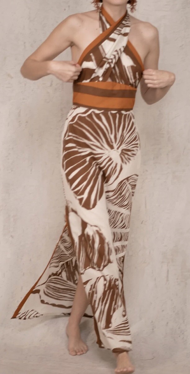 Johanna Ortiz Una Concha En El Mar Maxi Dress XL new | eBay