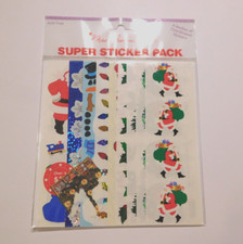 Mrs. Grossman's Lot 12 Sheets Strips Christmas Sticker Pack Brand New 2 AS IS