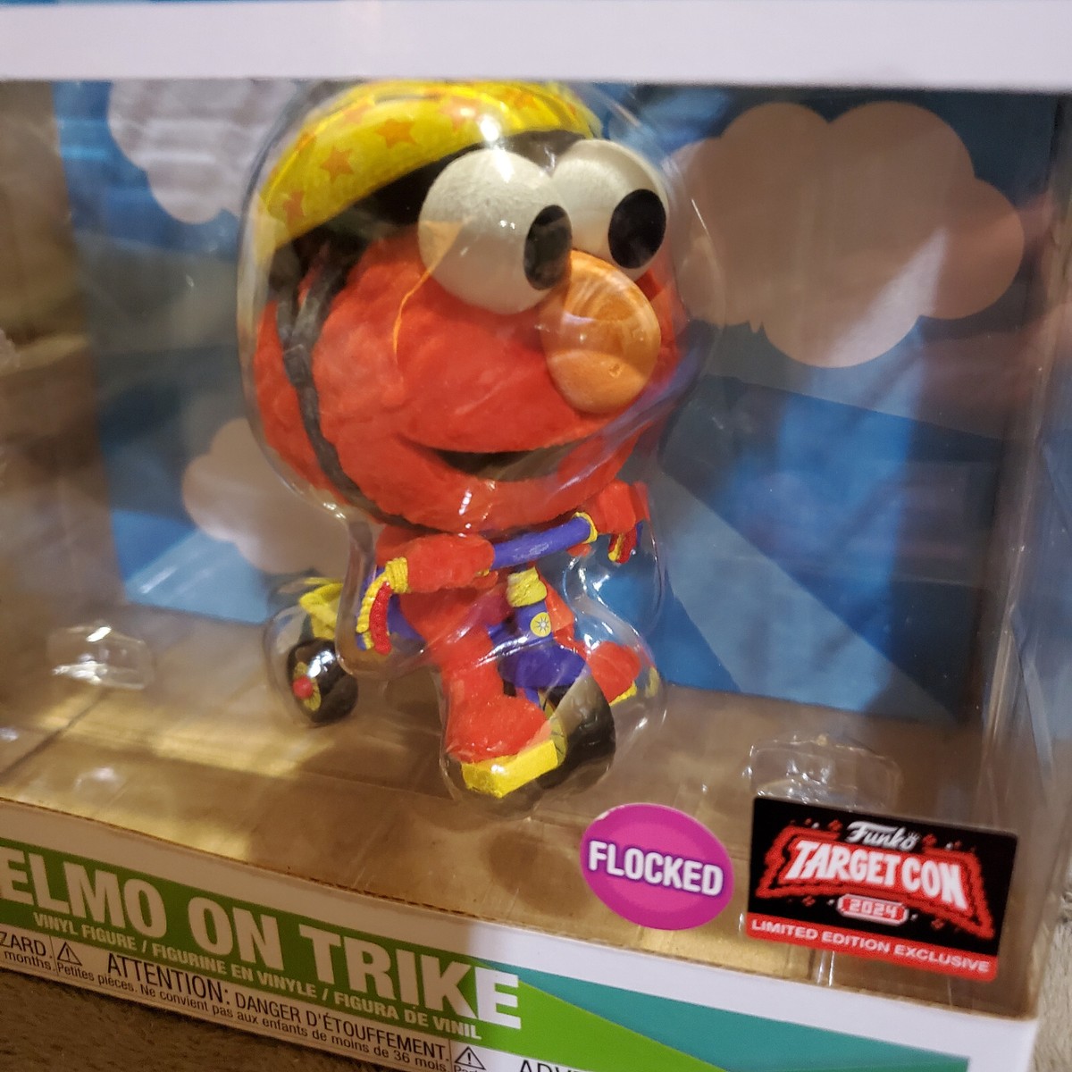 Funko Pop Rides Elmo On Trike Flocked #309 TargetCon Exclusive