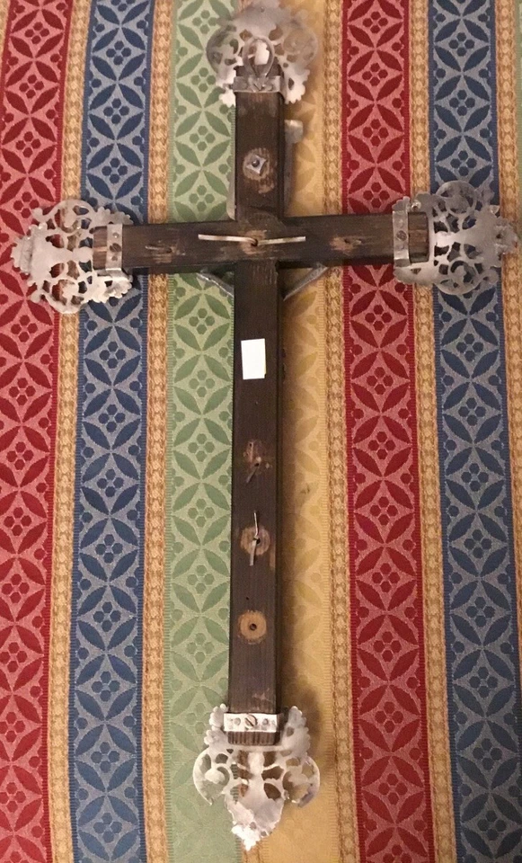 Crocifisso Argento Massiccio Francia Impero - Immagine 2 di 4