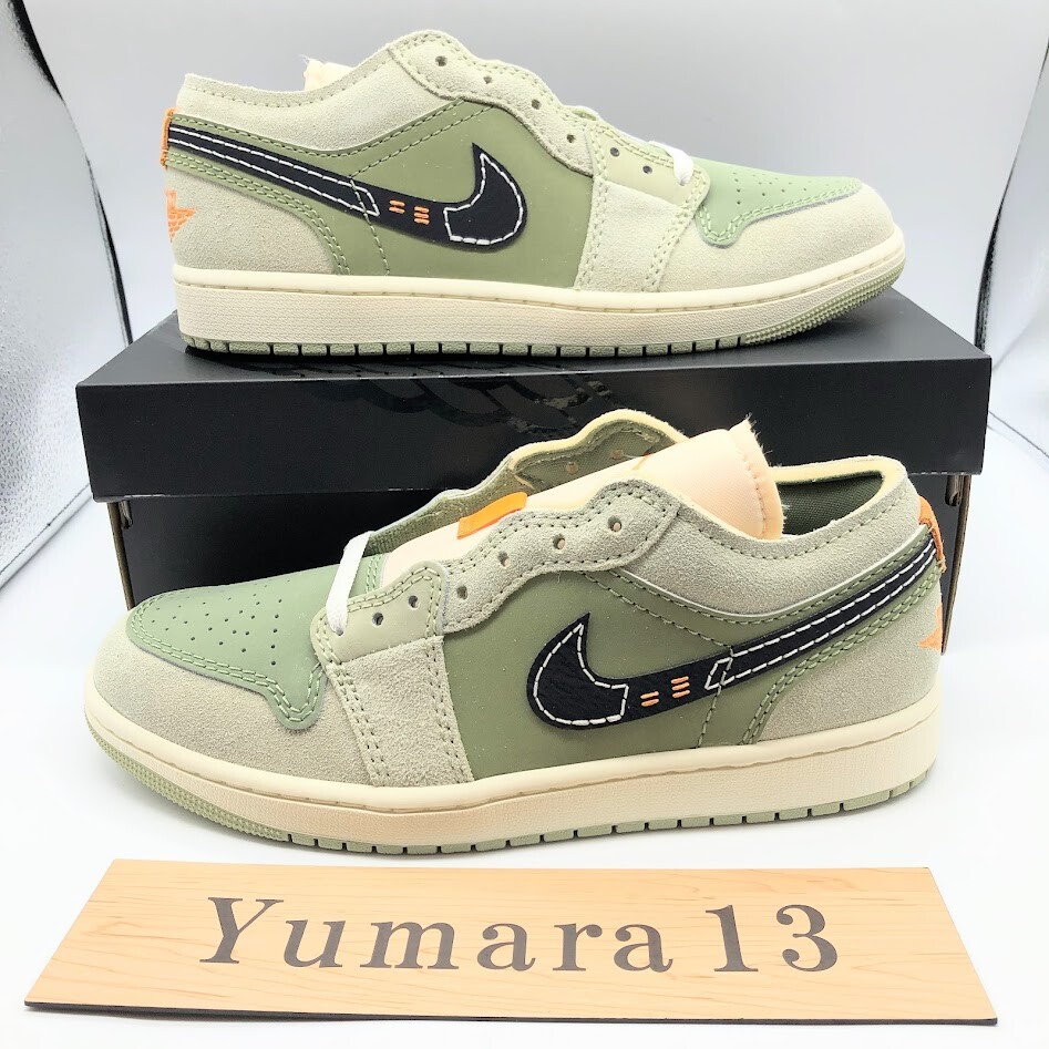 Nike Air Jordan 1 Low SE Craft Light Olive Black FD6819-300 Nike Air Jordan 1 Low SE Craft Light Olive Black FD6819-300
