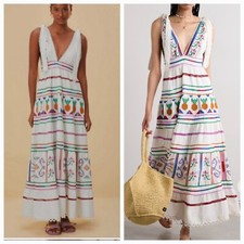 Large Farm Rio Embroidered Maxidress