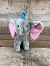 Vintage 1980s Disney 9  Plush Toy DUMBO Disneyland Stuffed Animal Made In Korea