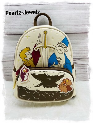 Loungefly Disney Sword in the Stone Sword Mini Backpack BoxLunch Exclusive NWT