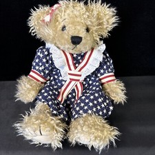 First  Main Lil' Liberty Patriotic USA Teddy Bear 12" Plush Stuffed Animal Toy