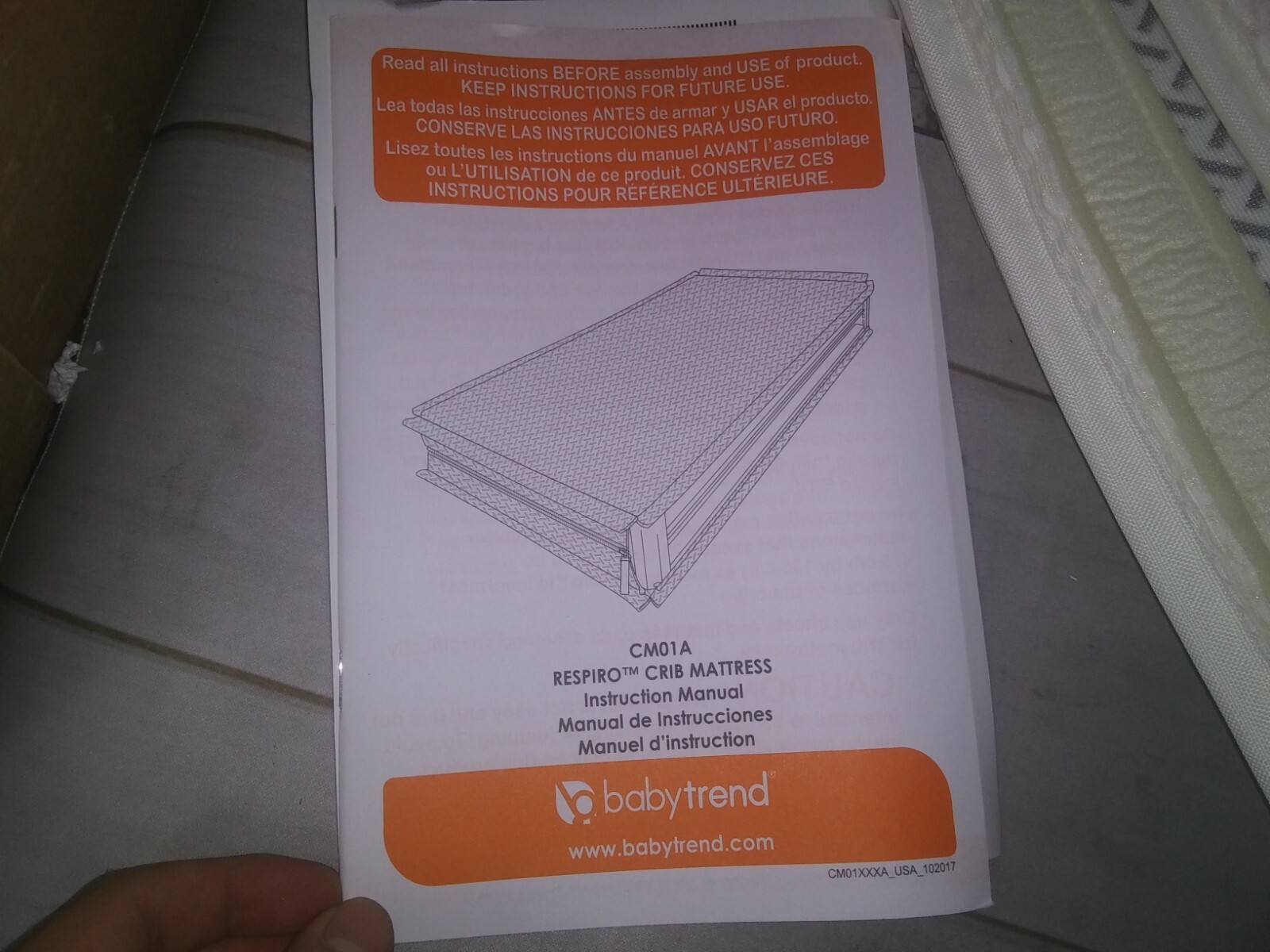 baby trend respiro crib mattress