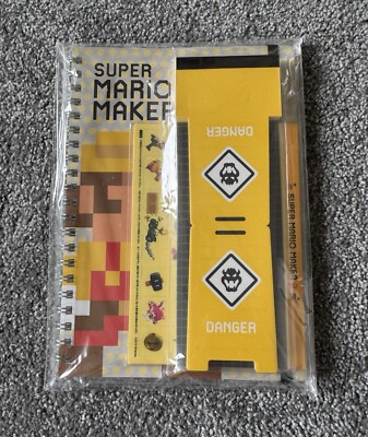 Super Mario Maker 2 Nintendo Japan - Ringbuch A5-Notizblock, Memo Block, Sticker