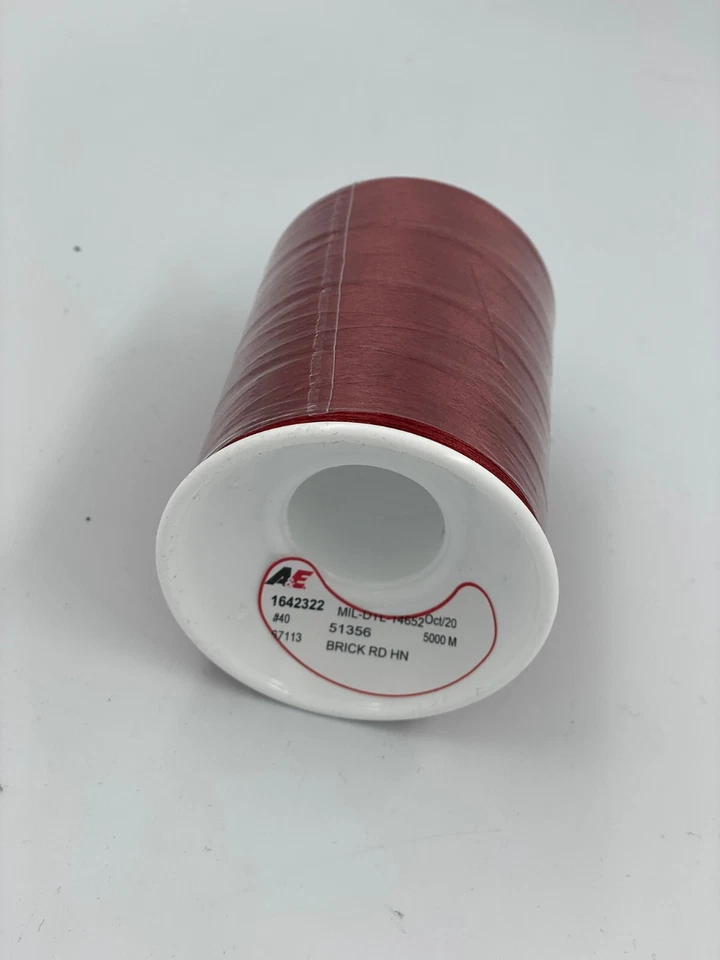 A&E Embroidery Thread - BRICK RD HN - 51356 - 5000M - POLY #40 - Image 2 of 2