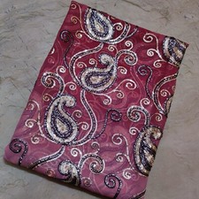 Indian Exotic Wedding Dupatta Sequins Scarf Beaded Georgette Veil Stole Hijab L"