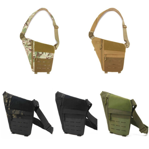 Men Messenger Shoulder Bag  Molle Backpack Tactical Sling Chest Bag Assault Pack - Afbeelding 1 van 26