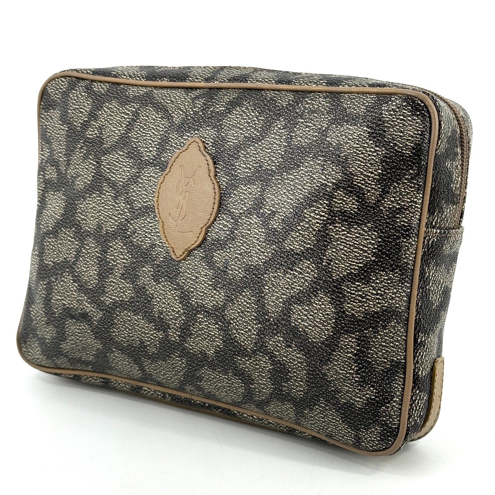 Borsa pochette Yves Saint Laurent in pelle leopardata dal GIAPPONE