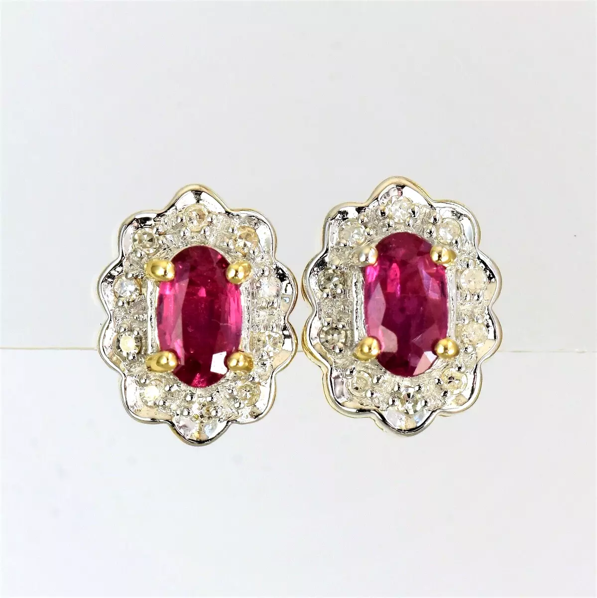 Natural 2024 ruby earrings