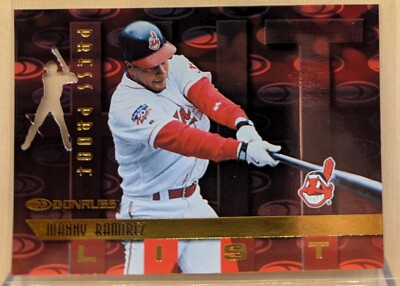 1997 Donruss HIT LIST GOLD PRESS PROOF #412 Manny Ramirez RARE PARALLEL /500