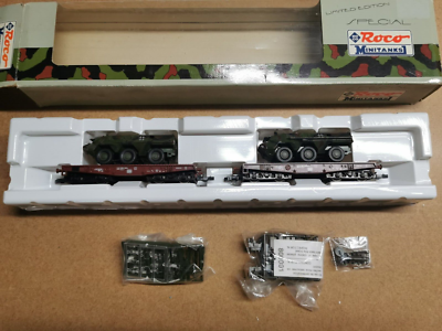 Neuer Roco Minitanks Spezial 803 Schwerlastwagen mit 2 Panzer ,OVP