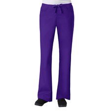 MAEVN 9026 Purple Scrub Pants Elastic Drawstring Back Flare Leg Sizes XXS - XXL