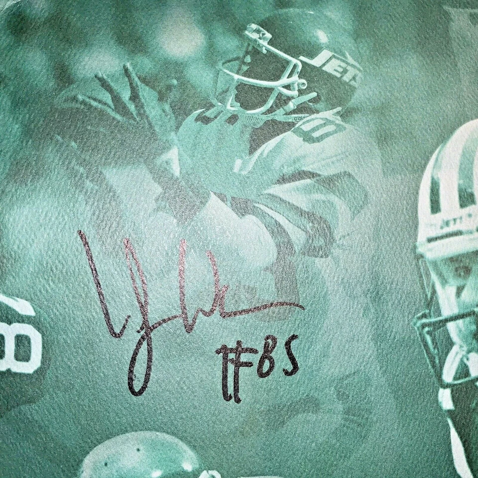 NY Jets NFL 100 All-Time Team Signed Poster Foto 3 de 4