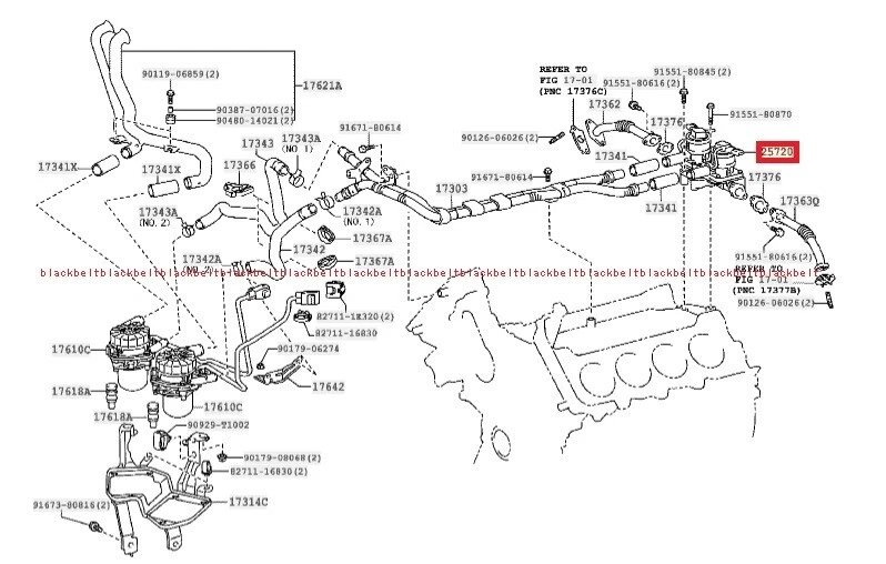 Válvula de control de aire eléctrica genuina Toyota LEXUS LX570 URJ201 25701-38064 JDM OEM Foto 2 de 4