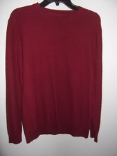 CLAIBORNE - MEN - CREW NECK SWEATER - DESIRE RED - SIZE SMALL    AC-26-236 