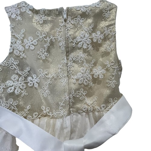 NEW Biscotti Collection Gold And Ivory Princess Dress Girls Sz 7 NWT - Picture 6 of 16