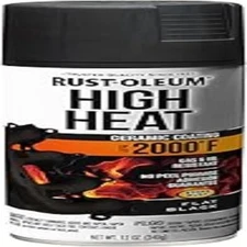HIGH HEAT Flat Black Automotive Spray Paint Oil Resistant Exhaust Engine Enamel
