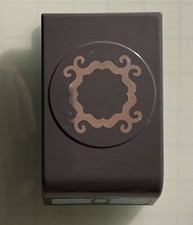 EK Success Ornate Circle Frame Craft Punch Flat Paper Puncher EUC