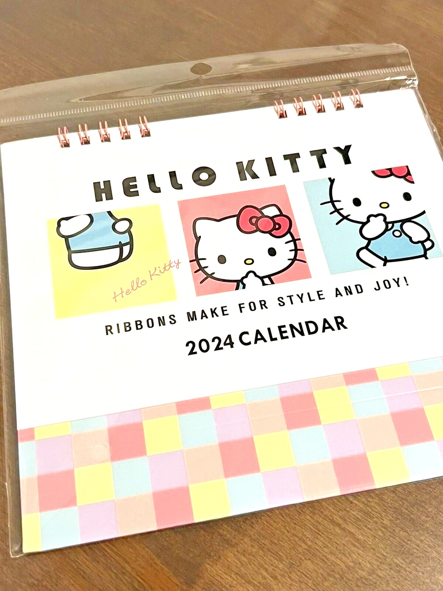 Hello Kitty Sanrio desk calendar 2024 From Japan Daiso | eBay