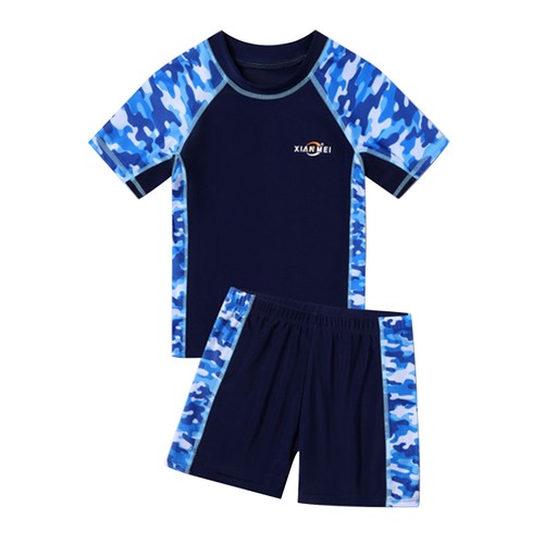 Kids Boys Swimsuit Sports Bathing Suit Summer Swimwear And Shorts Set Outfits - Picture 6 of 12