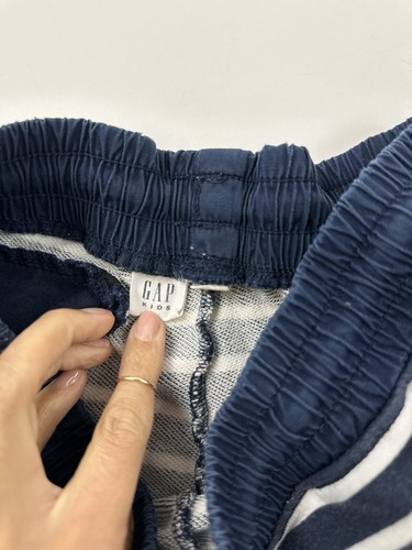 Gap Kids Shorts Youth Boys 2XL XXL Blue White Cotton Fleece Lounge Athletic - Picture 4 of 9