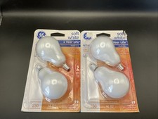 GE Soft White 40 Watt Light Bulbs - 4 Bulbs A15 Ceiling Fan Candelabra Base