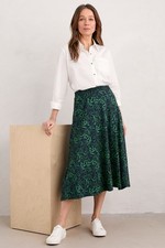 Seasalt Women's Regular Orchard Jersey Skirt Wandering Peas Maritime