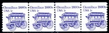 USA 1981 Transportation 1¢ Coil Sc #1897 Plate Number Strip - Plate #1 MNH L535