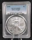 2008 Silver Eagle $1 PCGS MS69 #7013