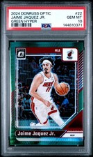 2024 PANINI DONRUSS OPTIC GREEN HYPER #22 JAIME JAQUEZ JR. 238/249 PSA 10