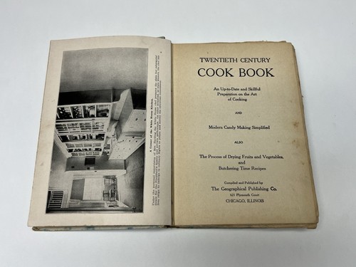 1924 Twentieth Century Cook Book Candy Making Cincinnati Time Star Cookbook Vtg. - Picture 9 of 13