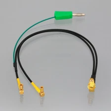SMA Female to SSMC Y Splits Right Angle Adapter RG316 Cable 4mm Banana DC Probe