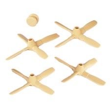 TimMee Processed Plastic C130 Tan Replacement Propellers Tim Mee AC-130 Parts