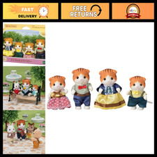 Sylvanian Families Maple Cat Family Doll Set - Cute Collectible Toy Figures