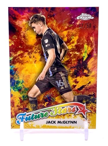 Jack McGlynn 2023 Topps Chrome MLS #FS-1 Future Stars Gold #/50 Philadelphia