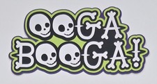 Ooga Booga Skellie Title. Scrapbook, Card making Paper Piecing.