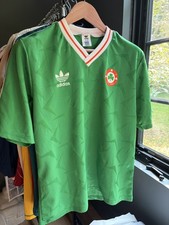 IRELAND NATIONAL TEAM 1990/1992 HOME FOOTBALL SHIRT ADIDAS - SIZE LARGE 38 - 40