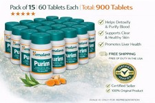 Himalaya Purim 900 Tablets Skin Health Support Exp 08/2028 Free Ship