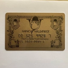 VTG 1977 Equitable Bank 1st Type Of ATM Card - “HARVEY WALLBANKER” RARE EXC COND
